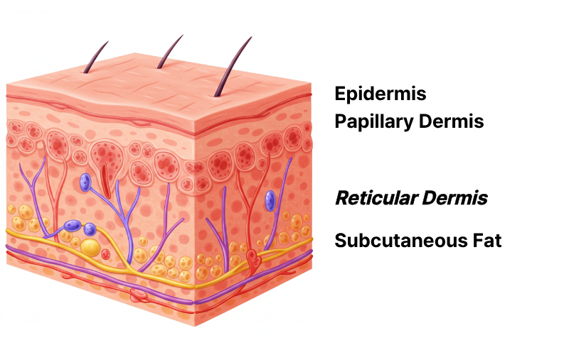 Epidermis, Reticular Dermis